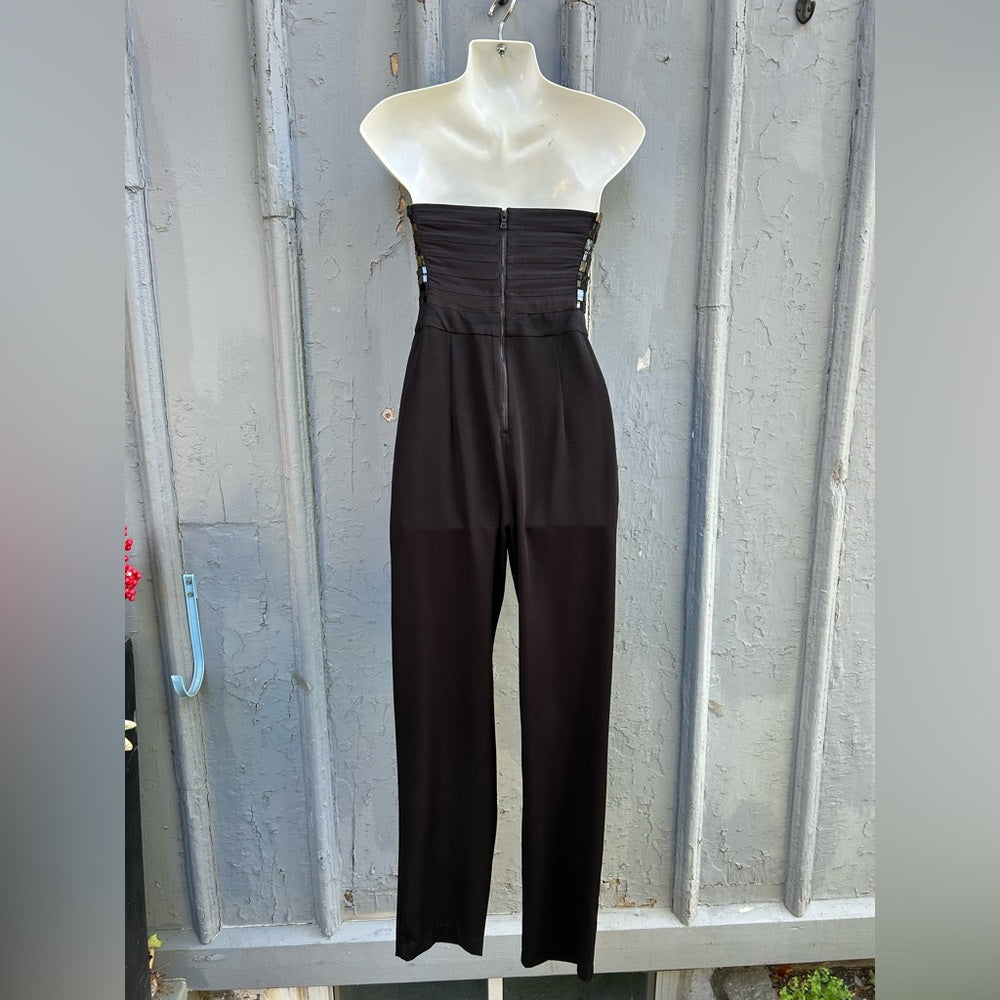 Alice + Olivia sequinned sleeveless jumpsuit, size 0