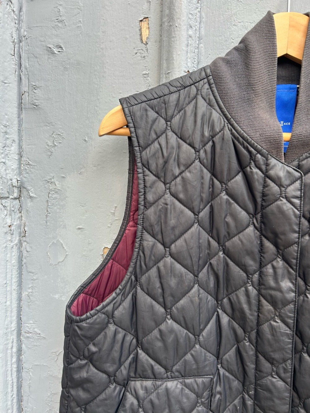 Kit & Ace All Day Black Long Quilted vest, Large