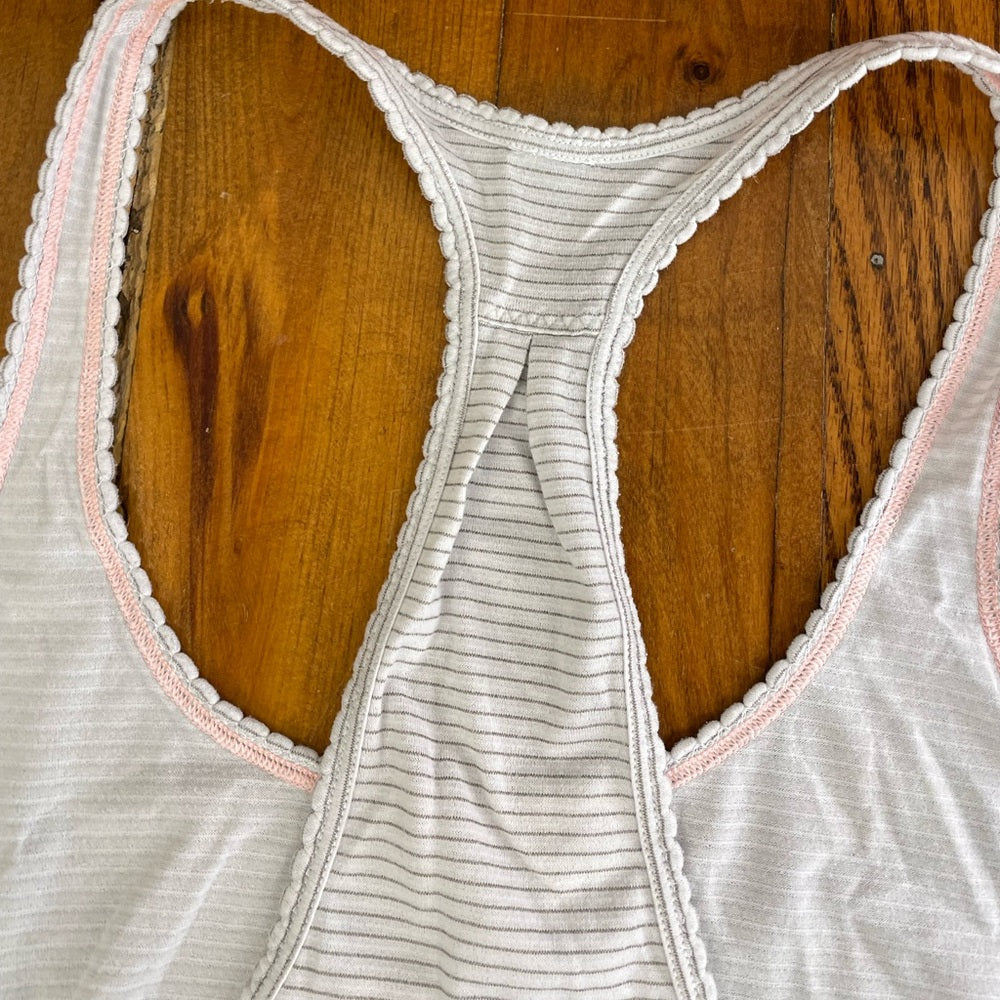 Lululemon 105 F Singlet, Pink & Grey, size 4