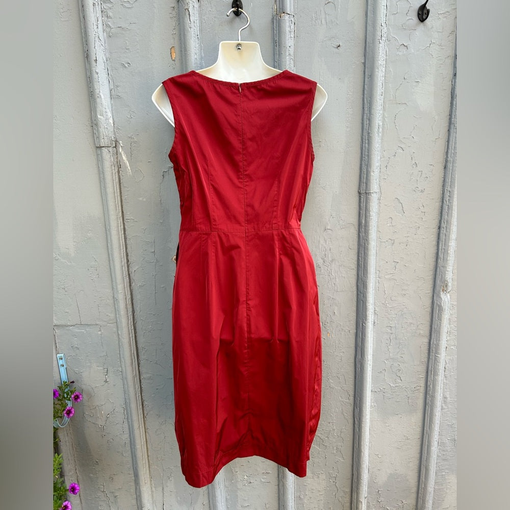 Comrags Wine Red Shift Dress, Small