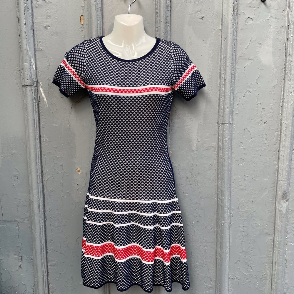 Shoshanna Suzie Jacquard Knit Dress, size Small