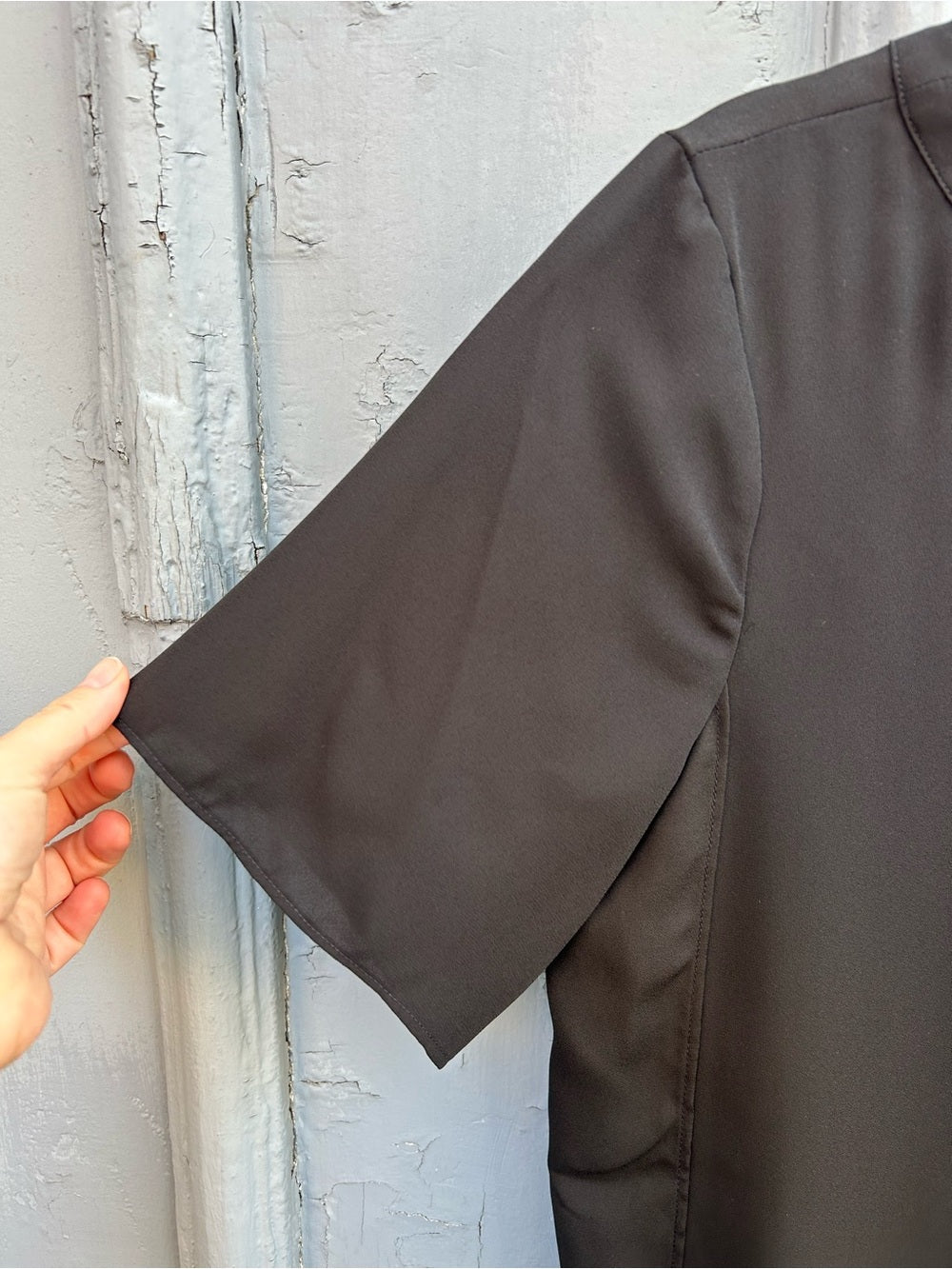 Banana Republic black Satin t-Shirt Blouse, BNWT, Small