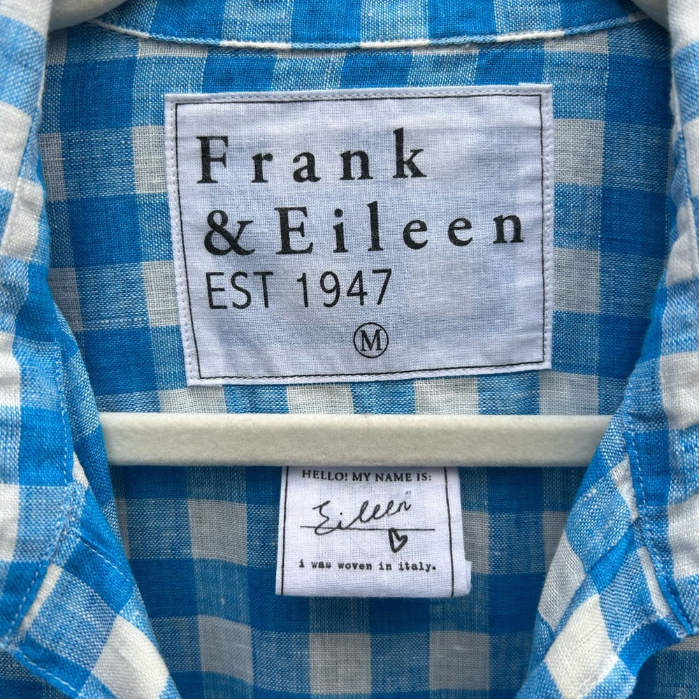 Frank & Eileen Barry Tailored Button Up Shirt, Size M