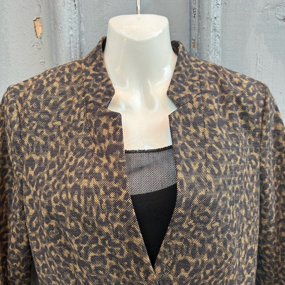 Sandwich Leopard Blazer, size 40 (approx 8)