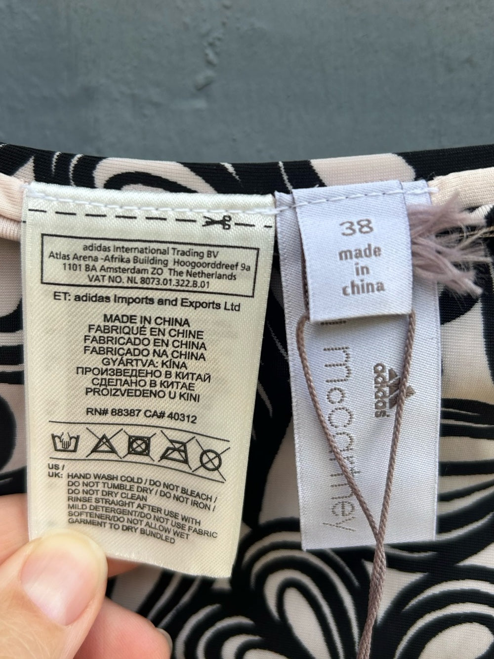 Stella McCartney x Adidas swim bottoms, BNWT, size 8