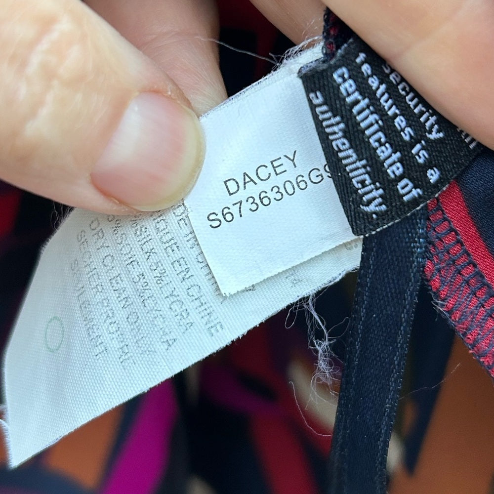 Diane Von Furstenberg silk Dacey Blouse, size 8