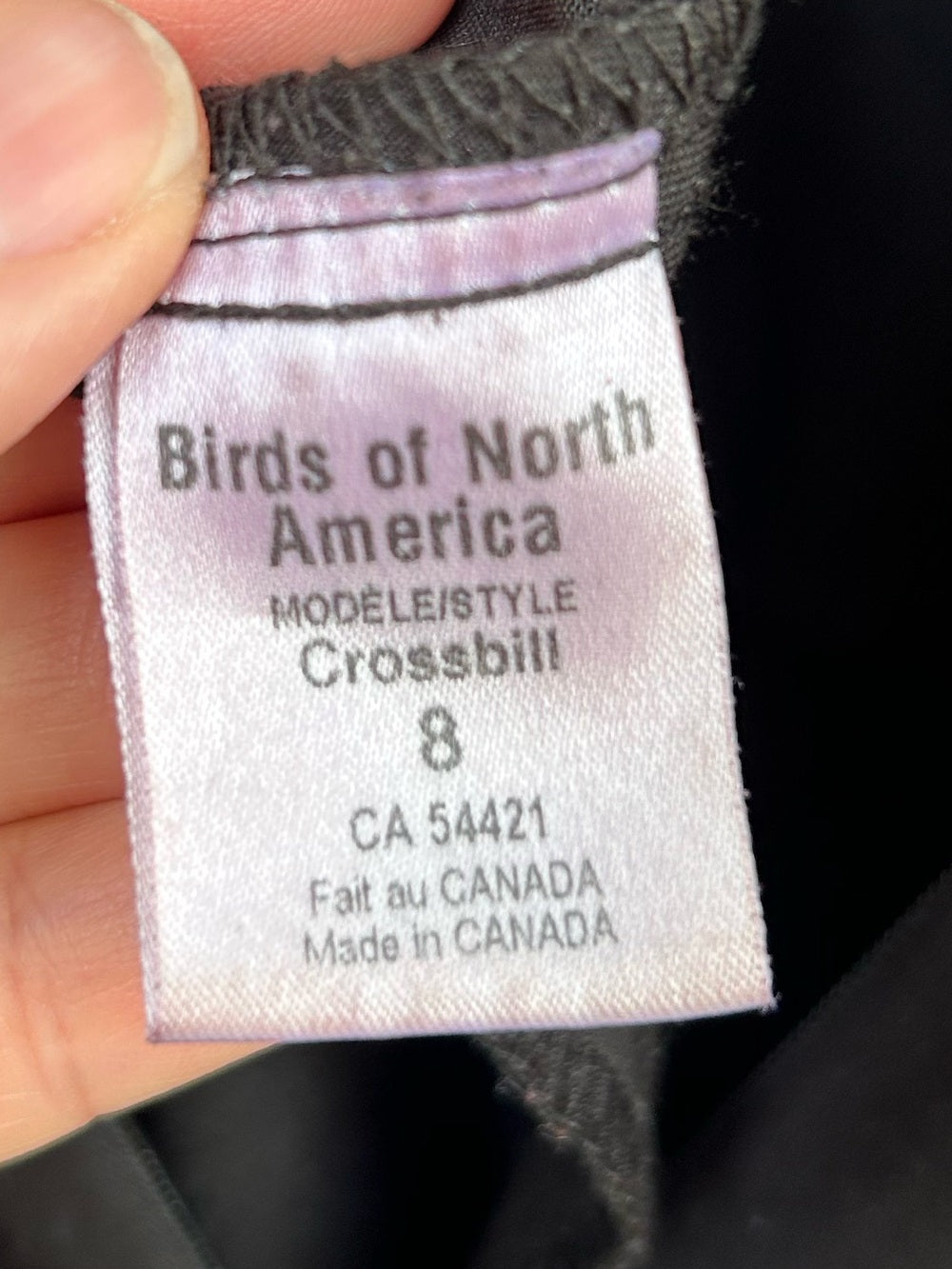 Birds of North America Black Crossbill Jumpsuit, size 8