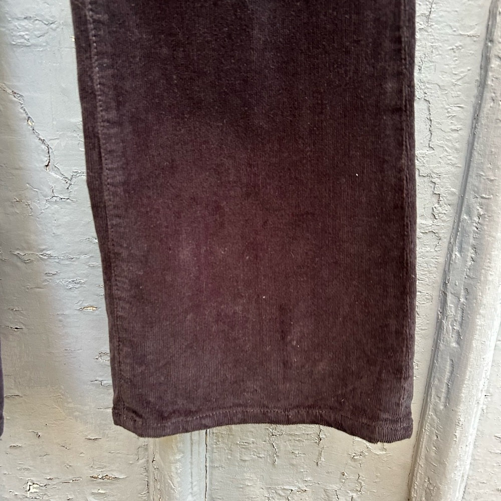 Citizens of Humanity black Amber mid rise bootcut cords, size 27