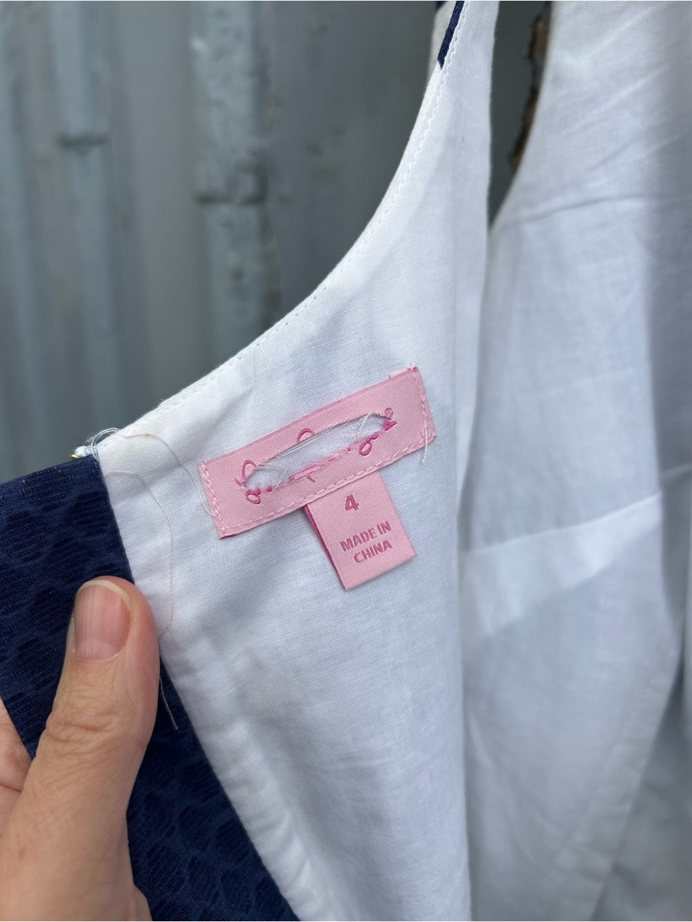 Lilly Pulitzer Blue & White Shift, size 4