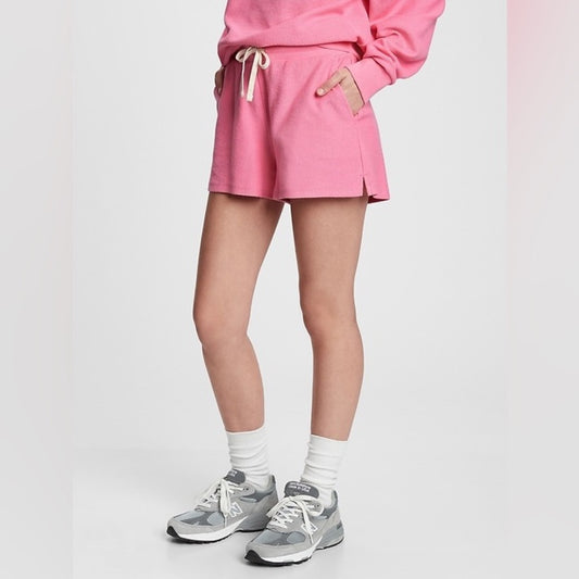 Gap Reverse Terry Pink Shorts, Small