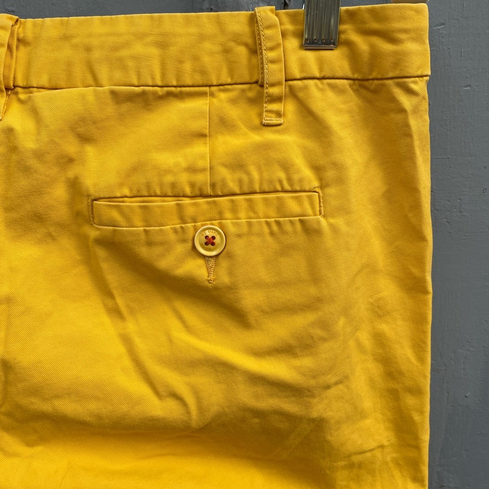 G1 Basic Goods Iconic Chino Paper Twill Mustard cotton pants, size 2