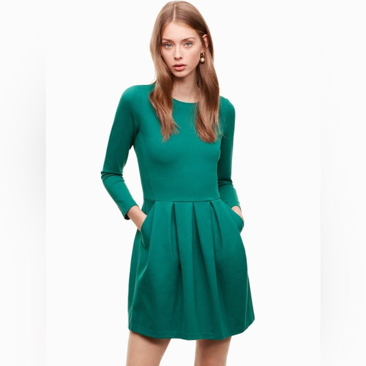 Sunday Best Tartine Fit & Flare Green Dress, size 4