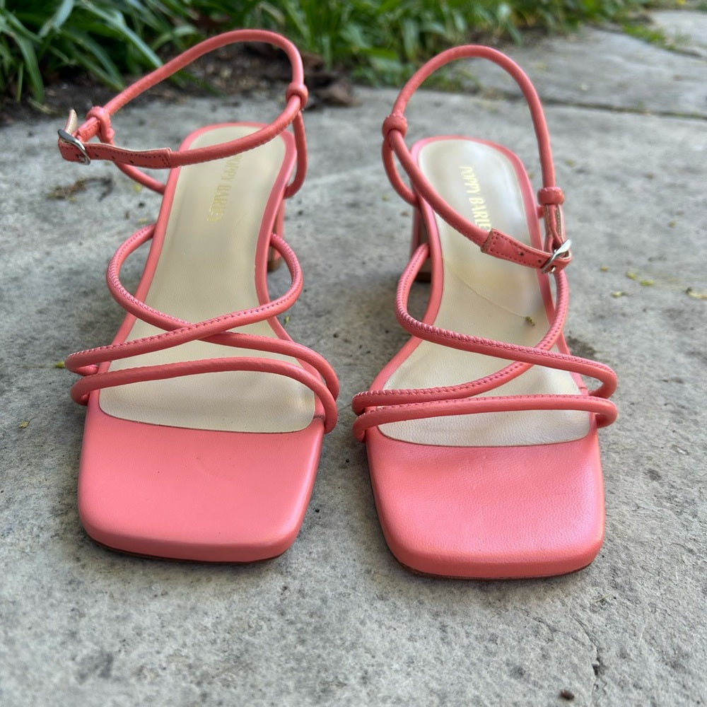 Poppy Barley Harley Heeled Sandal, Cantaloupe, BNWOB, size 9