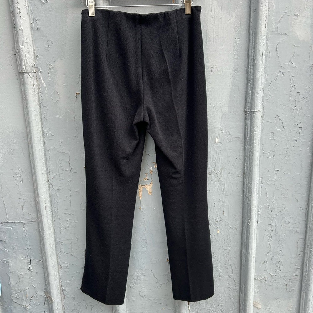 Marc Cain straight knit pants with sparkle ribbing, size N2 (US6)