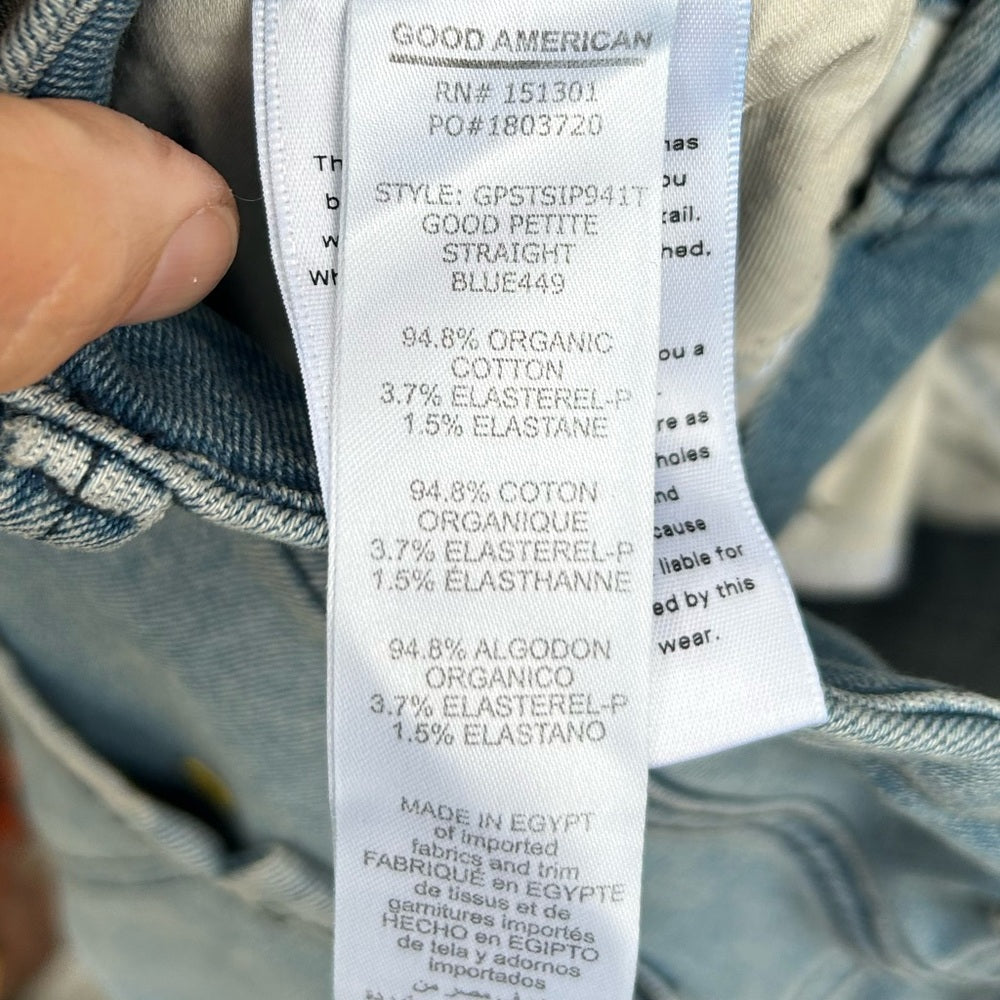 Good American Good Petite Straight, BNWT, size 6/28