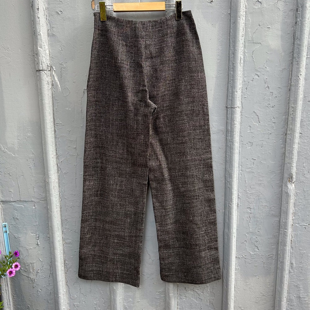 Comrags Tweed Straight Leg Trousers, size Small