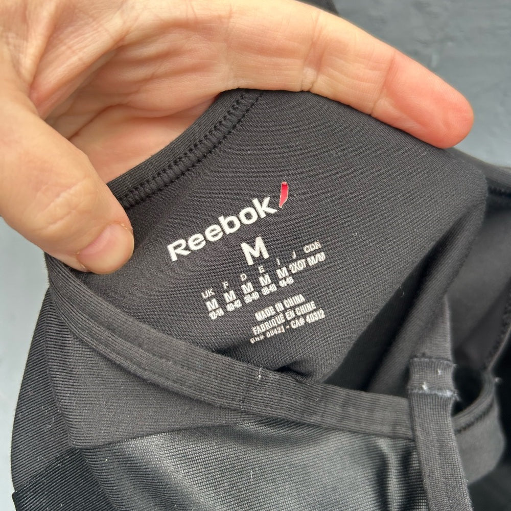 Reebok Strappy black tank, size M