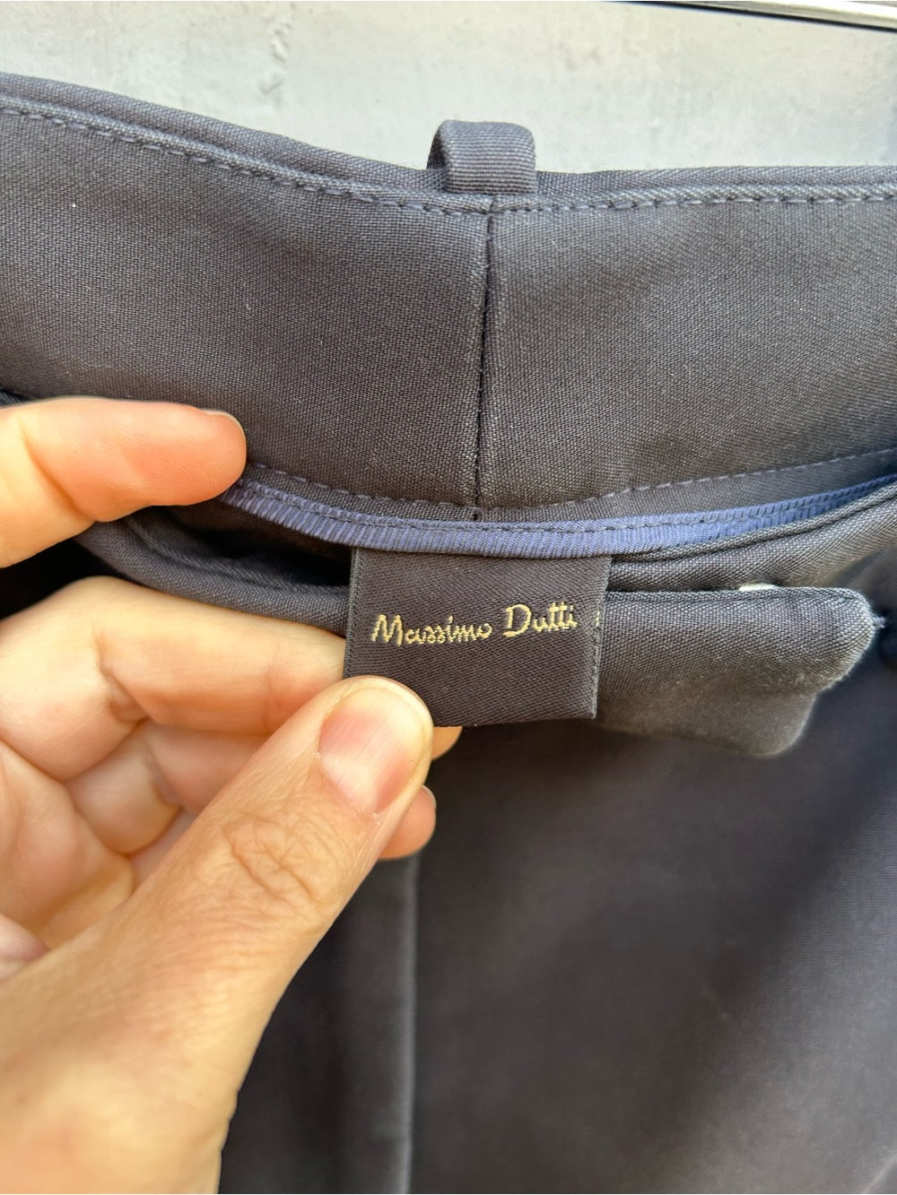 Massimo Dutti Navy Trousers, size 8