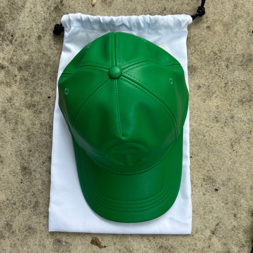 BNWT Telfar Vegan Logo Embossed Hat, Green