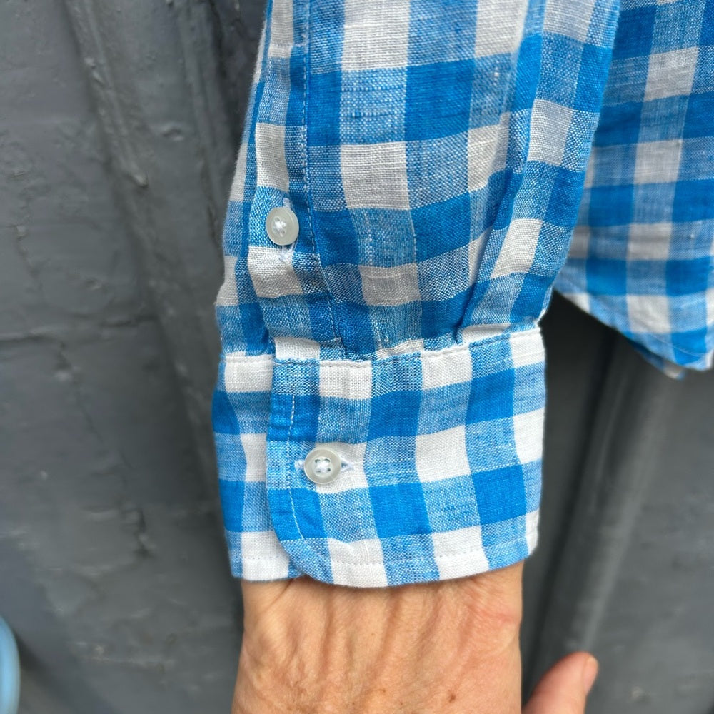 Frank & Eileen Barry Tailored Button Up Shirt, Size M