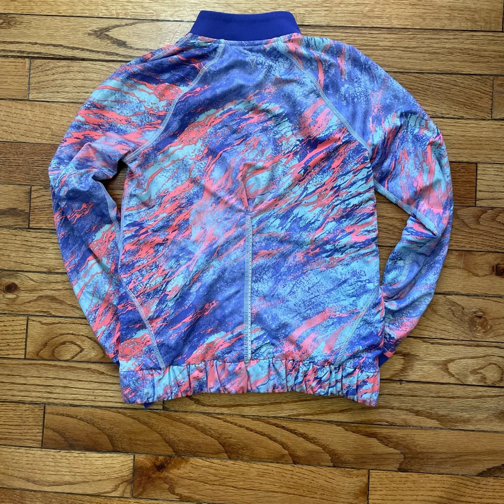 ivivva Grafitti Iris Flower Cool Condition Jacket, size 8