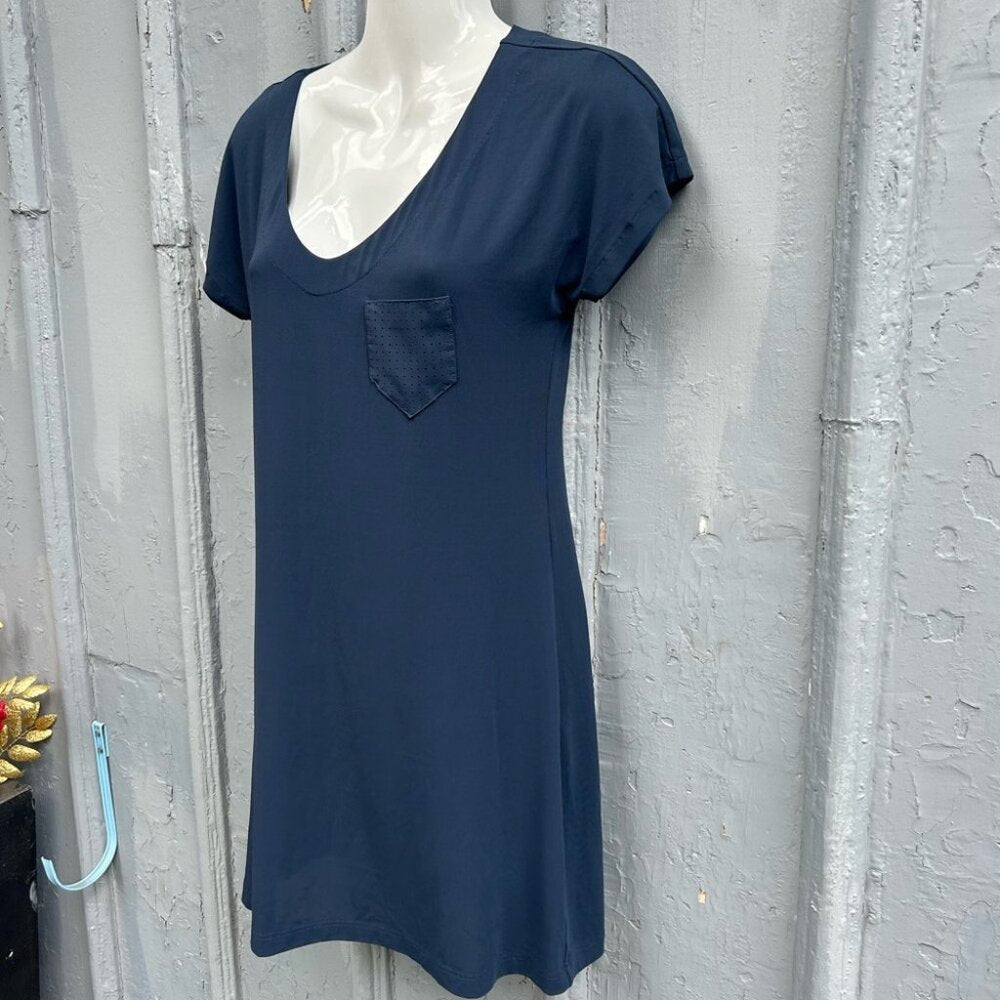 Shan Navy Beach Cover Up Dress, size 8