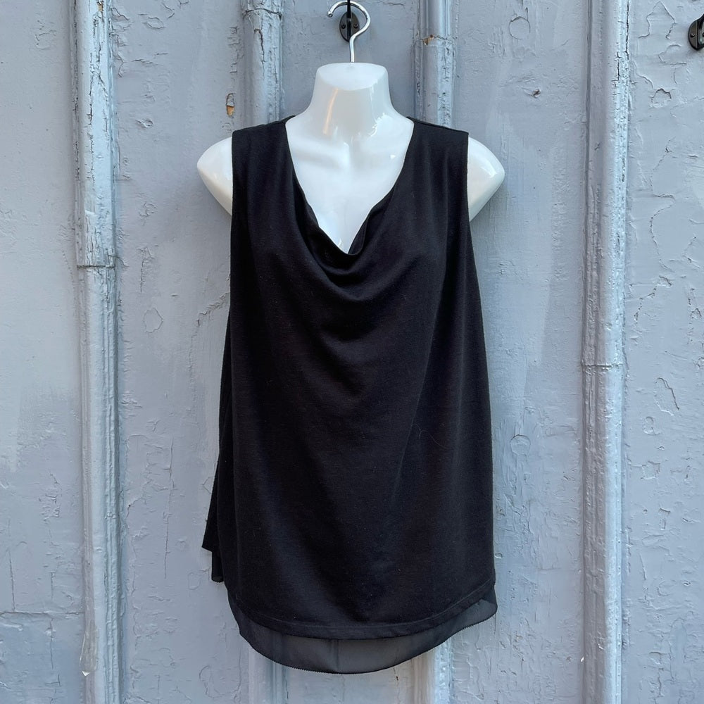 SUNCOO Paris Black Sleeveless Blouse Size 2T(US Medium)