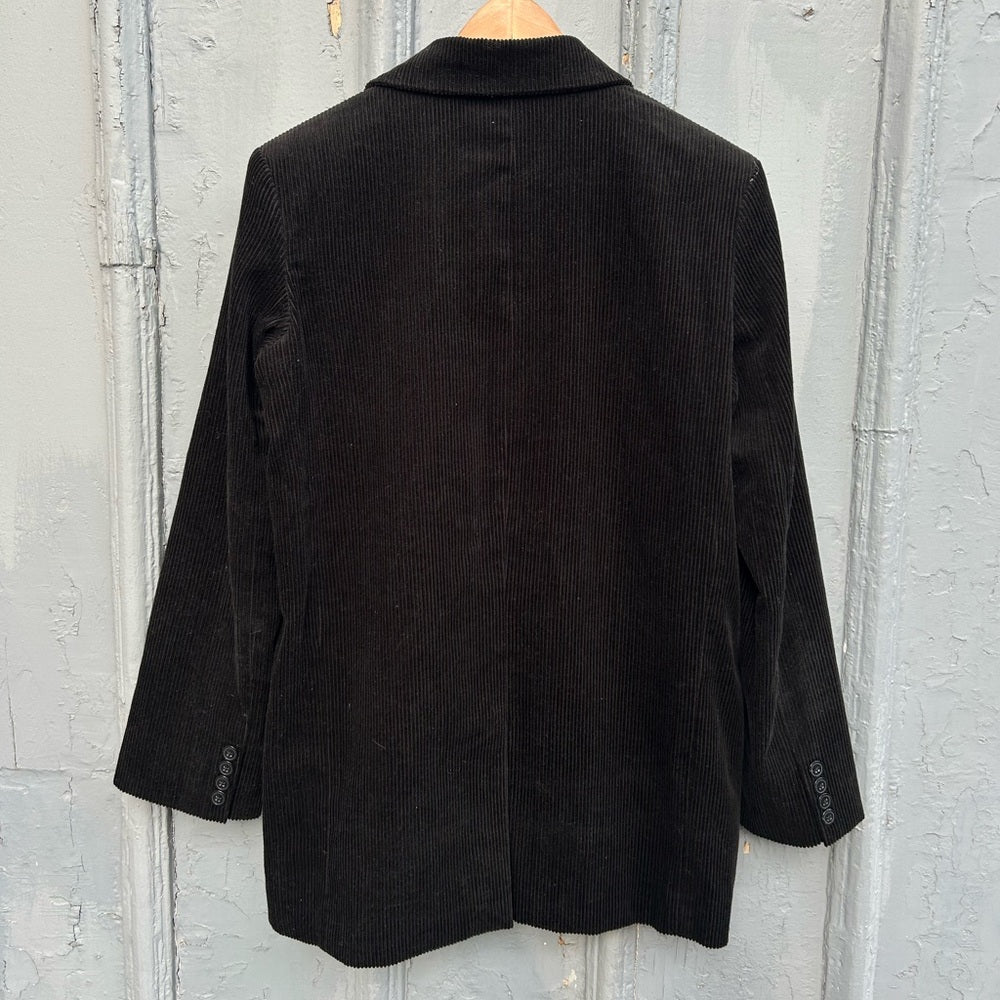 Emerson Fry Black Dylan Cord Jacket, Size Large