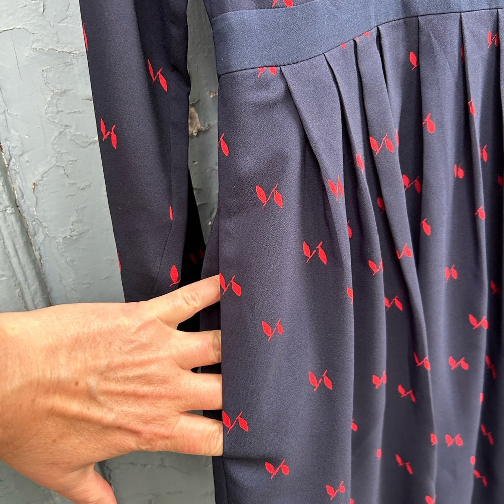 J Crew Pleat Detail Dress, Size 8