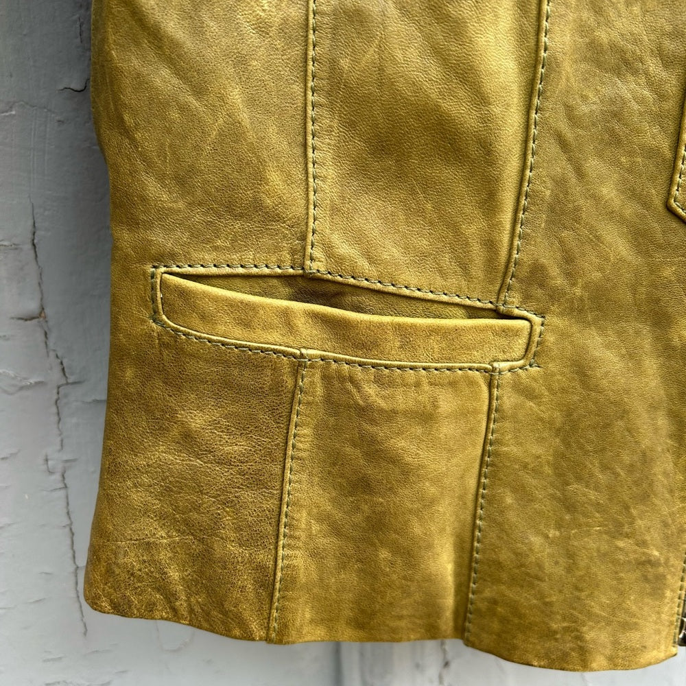Danier tan leather moto Jacket, size xs