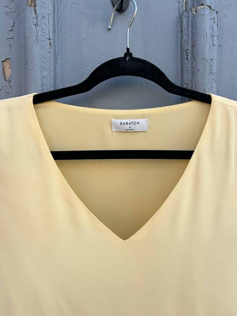 Babaton Yellow Randy Blouse, size Small