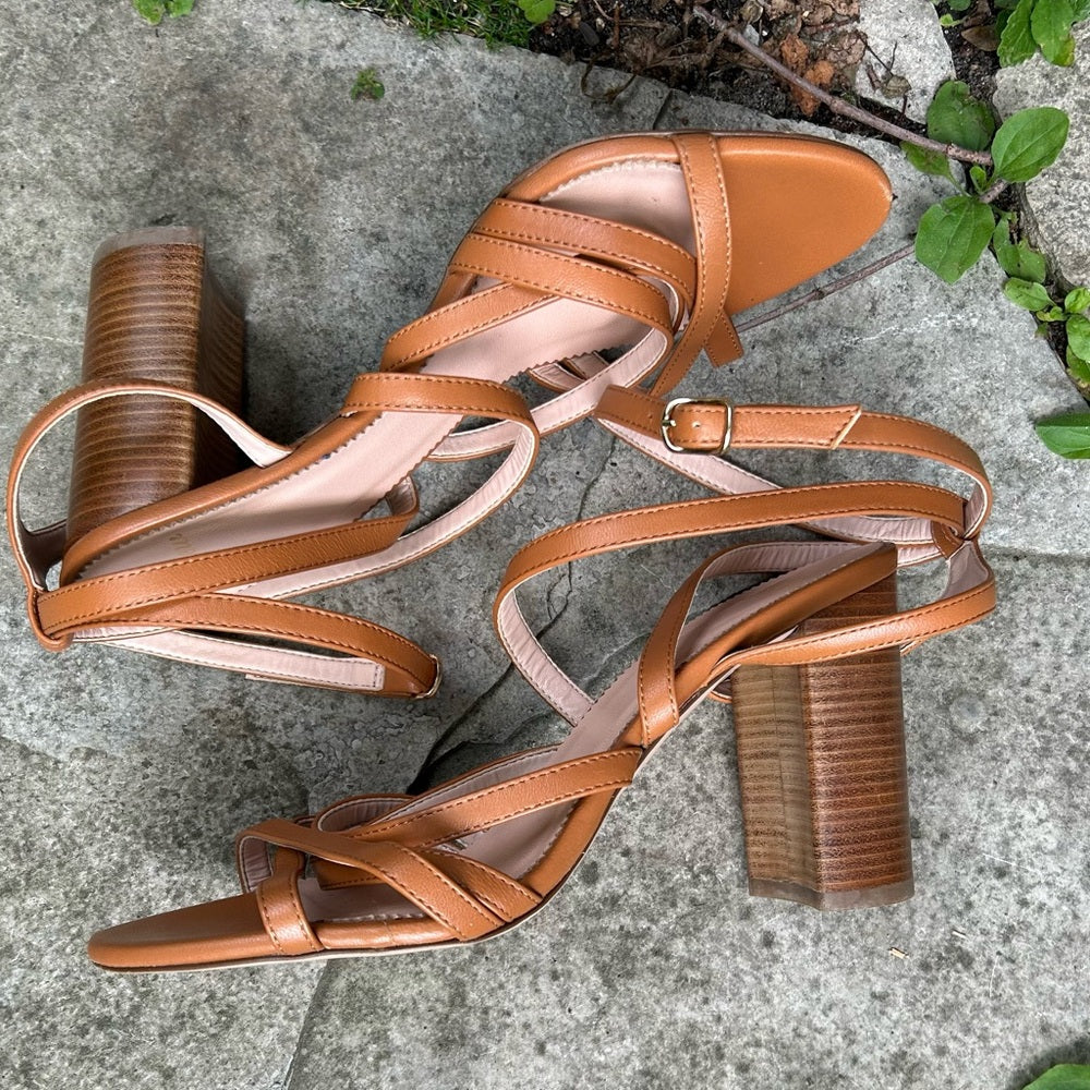 J Crew Strappy Stella Sandal, size 8