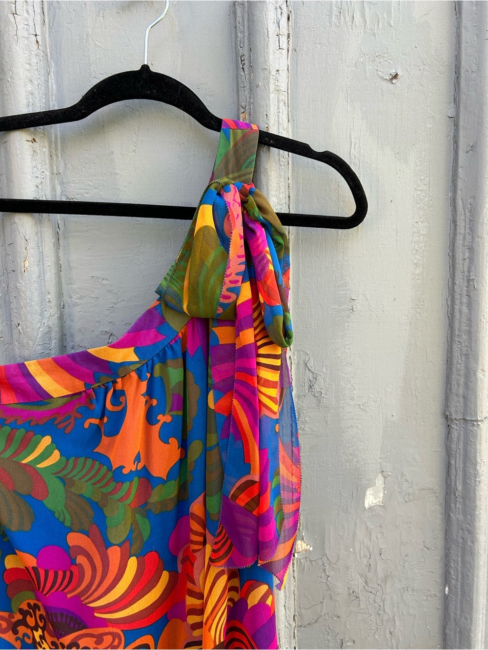 Banana Republic x Trina Turk Coachella one shoulder silk dress, size 4