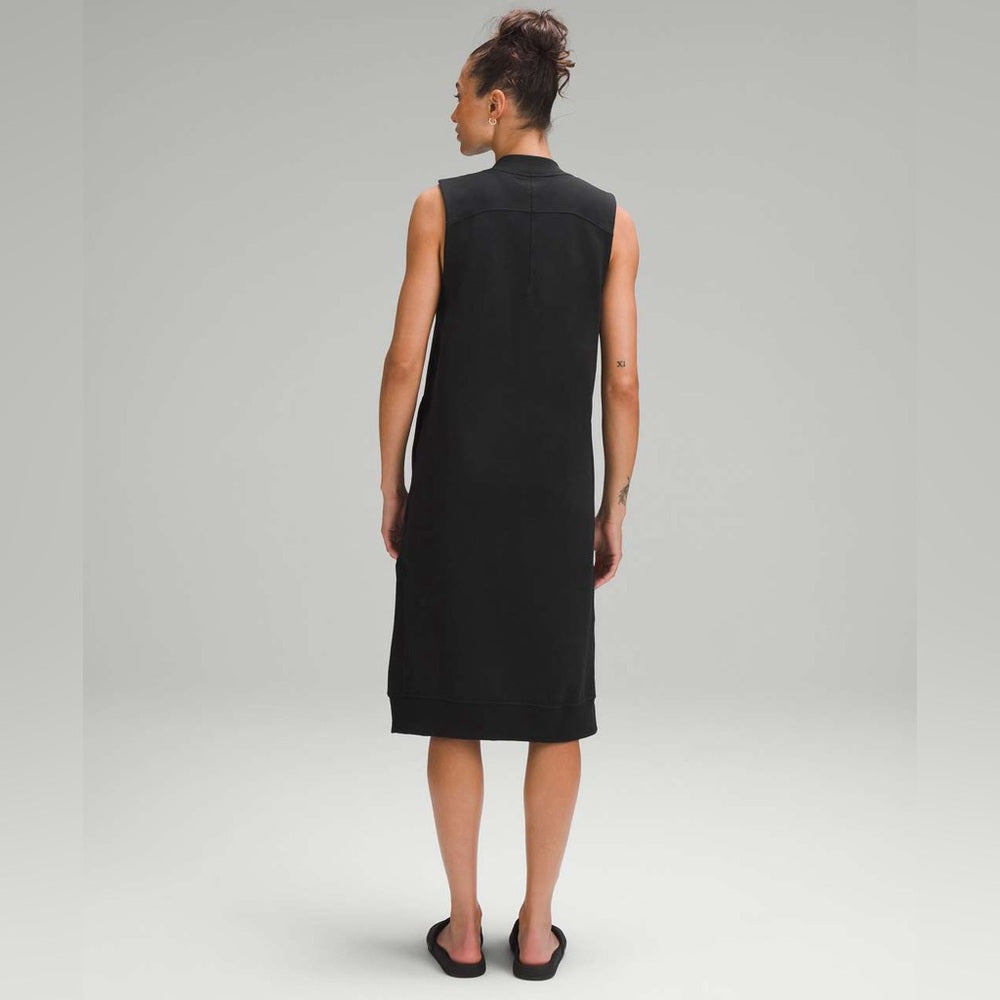 Lululemon Black Sleeveless French Terry Dress, size 8