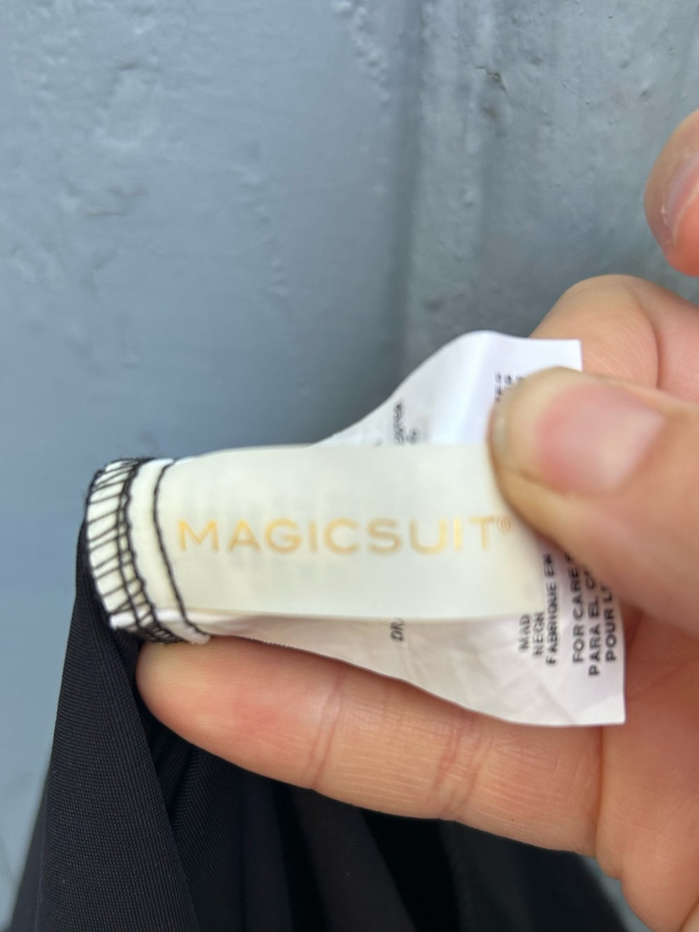 Magic Suit/  Miracle Suit black wrap front, size 10