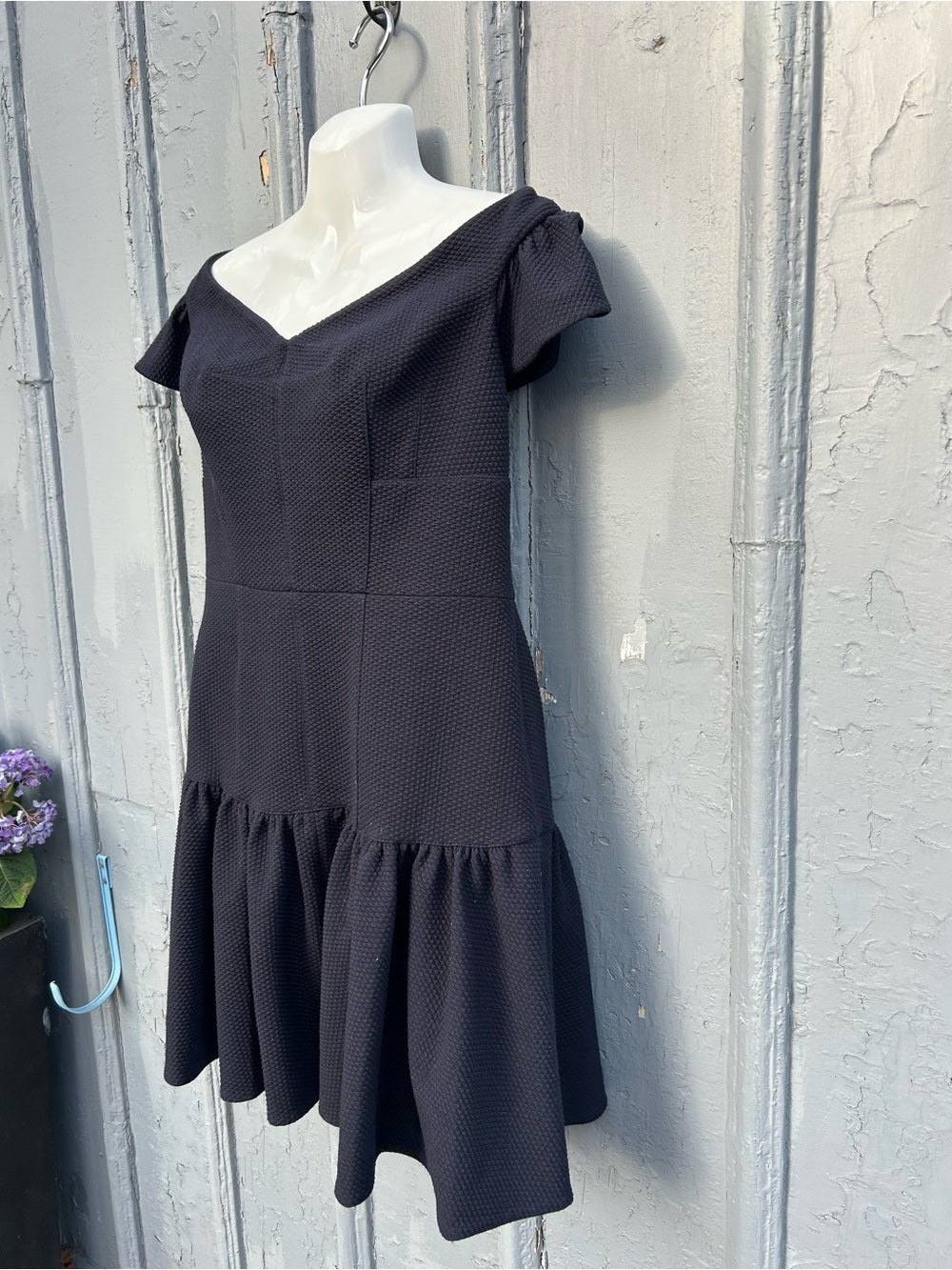 Rebecca Taylor Navy Textured Dress, size 12
