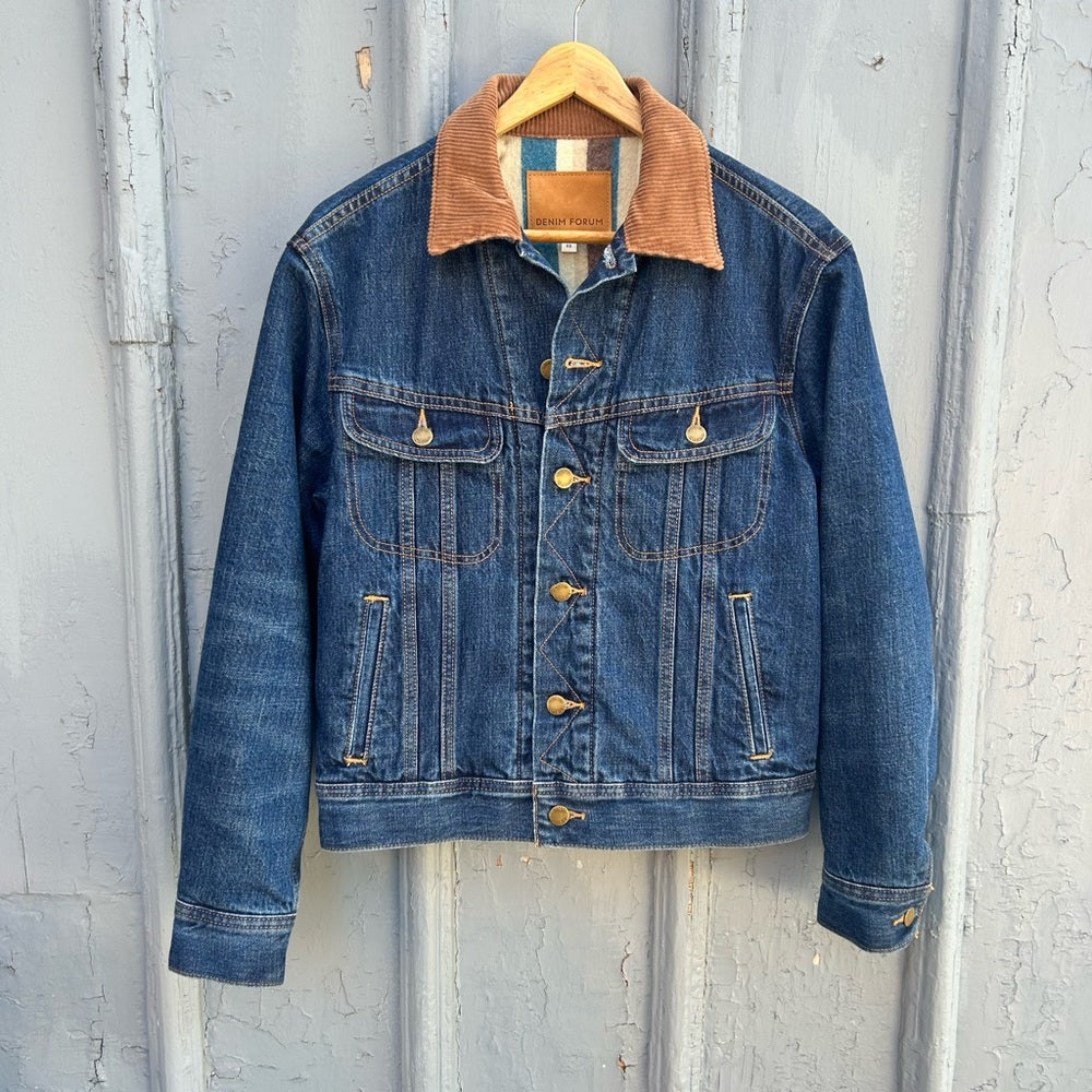 Denim Forum Monroe Storm rider fleece lined jacket, size xs (Oversized)