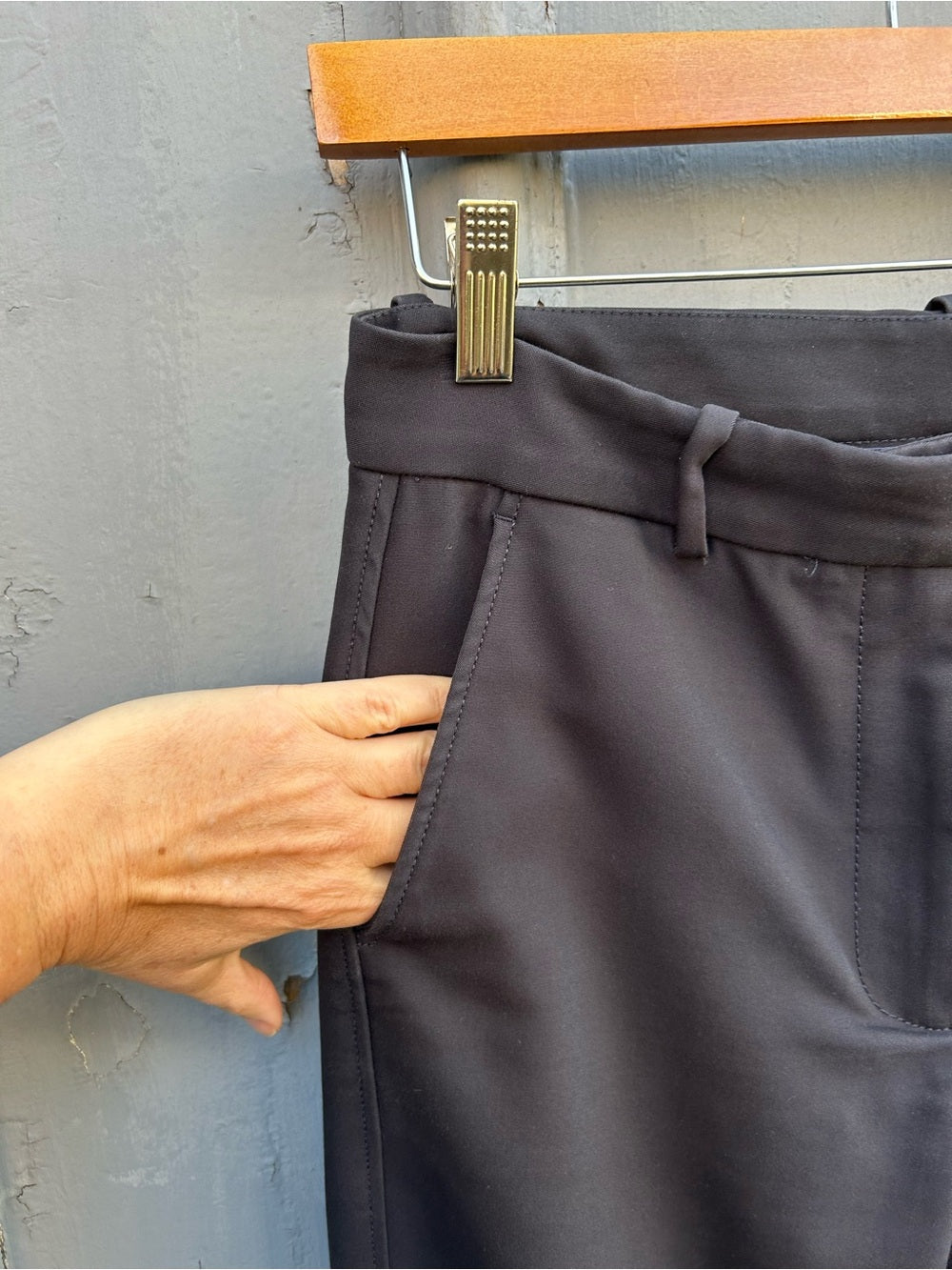 Massimo Dutti Navy Trousers, size 8