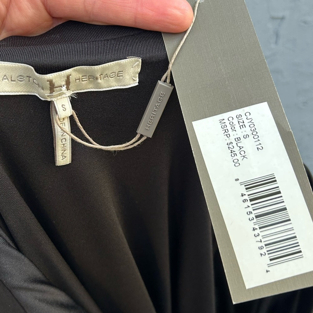 Halston Heritage strapless ruched top, BNWT, Small