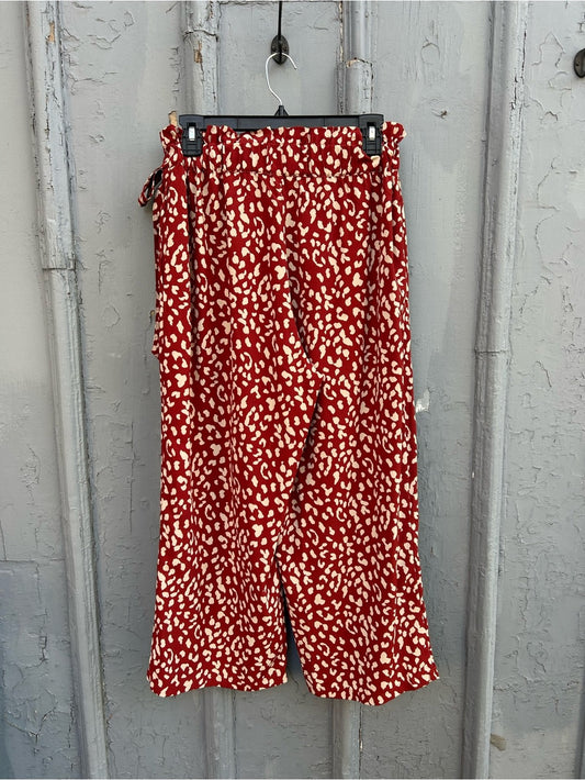 Little Lies Red Leopard Bottoms, size UK 12 (US8)