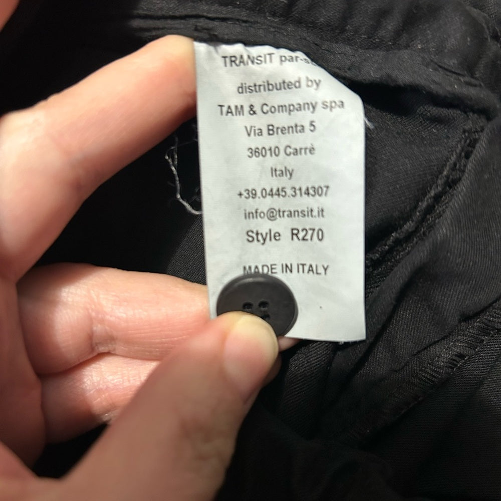 Transit Par such black Rolled Pant, size “3” (size 8)