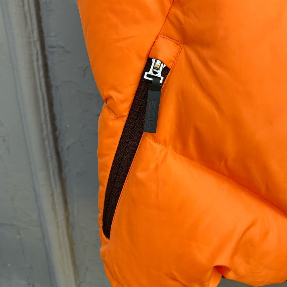 Nike ACG orange Goose Down vest, size M
