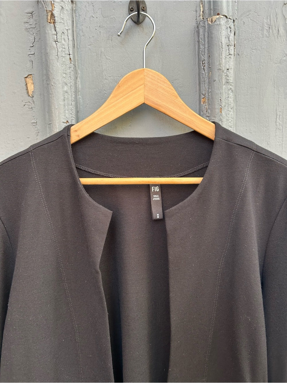 FIG Clothing Black Aly Blazer Cardigan, size M