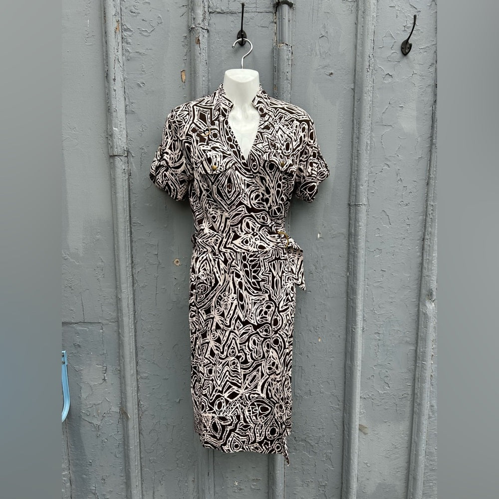 Diane Von Furstenberg Silk Anoush Wrap Dress, size 8