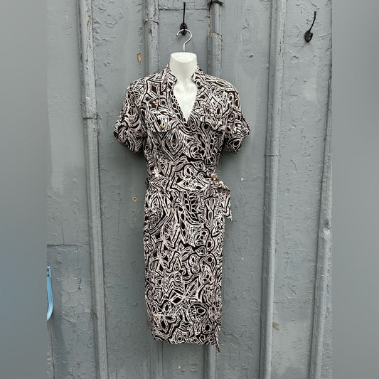 Diane Von Furstenberg Silk Anoush Wrap Dress, size 8