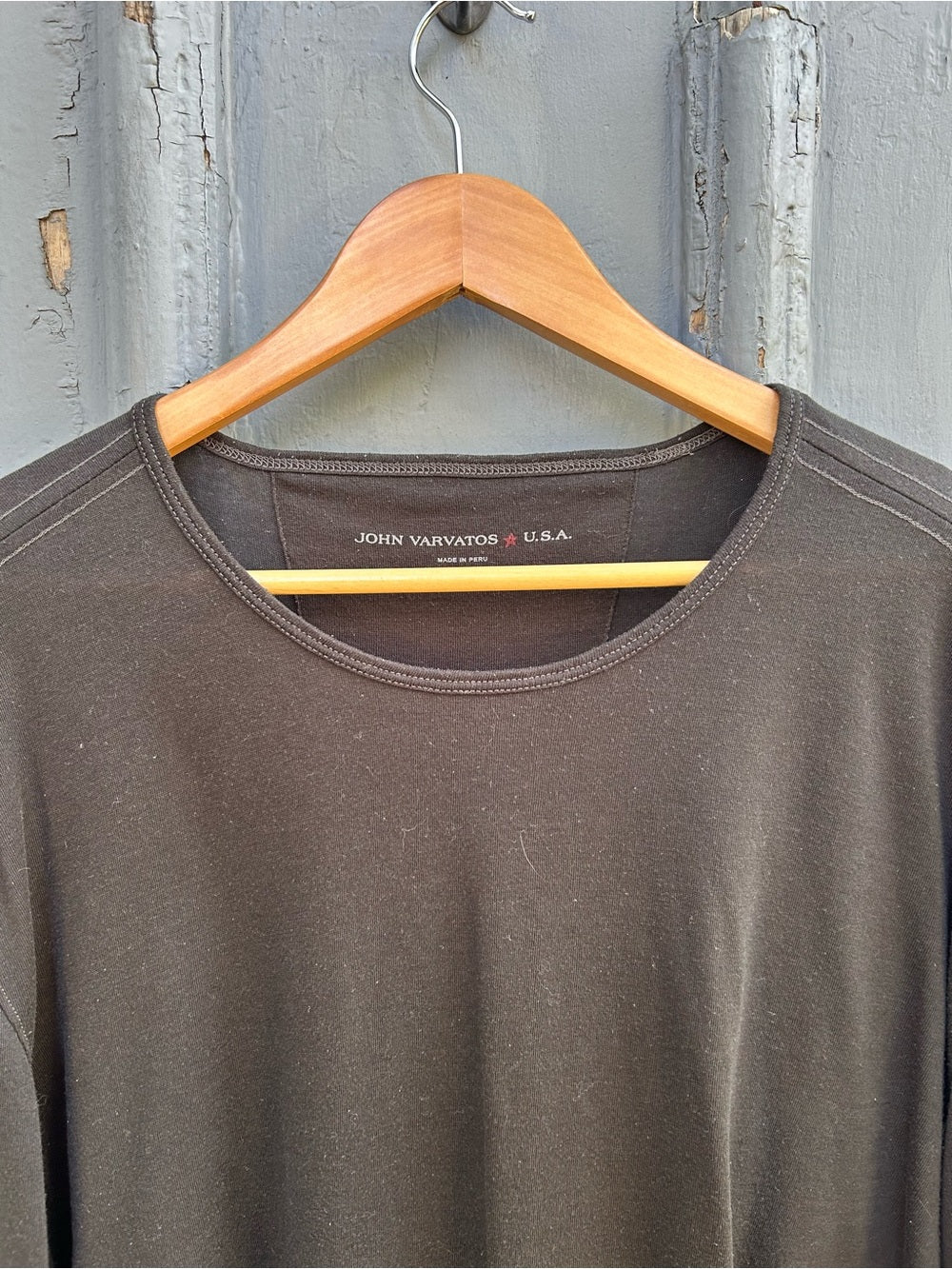John Varvatos black long sleeve tee, size XXL