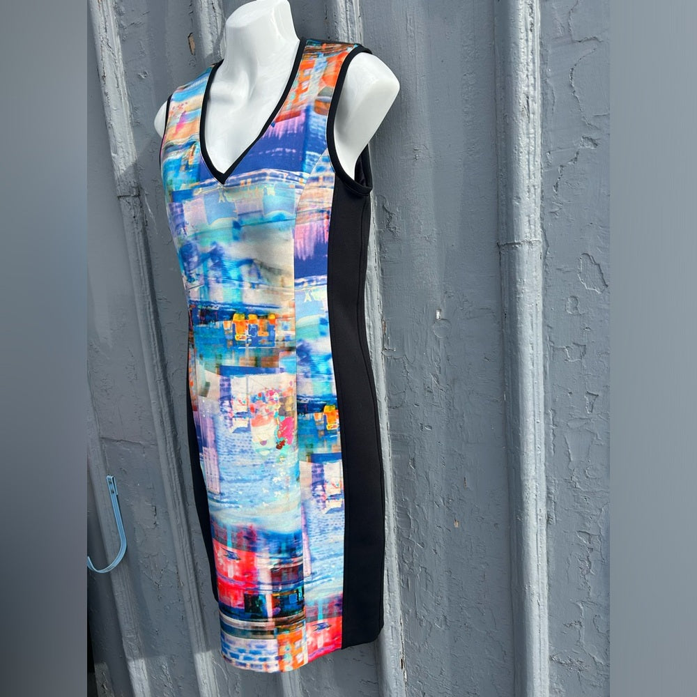 Marc Cain Neon Shift Dress, size N2 (US6)
