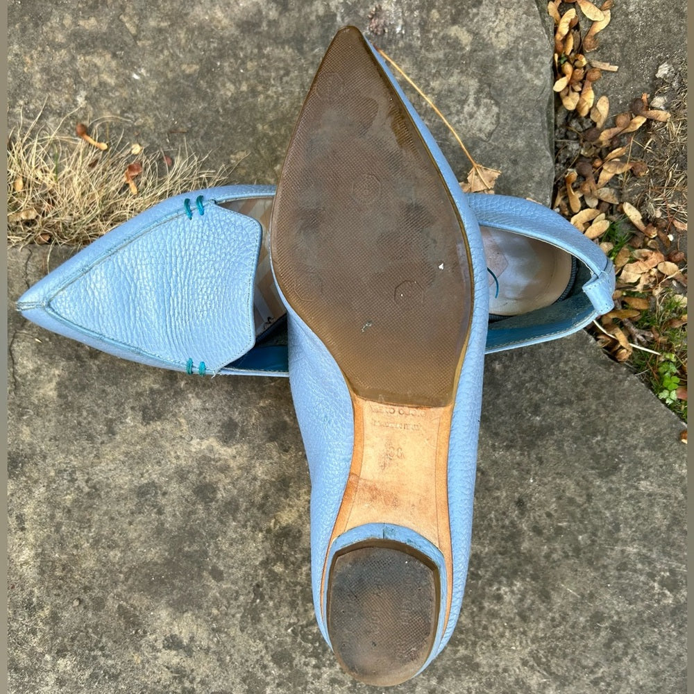 Nicholas Kirkwood Blue Beya Flat Loafer, size 38