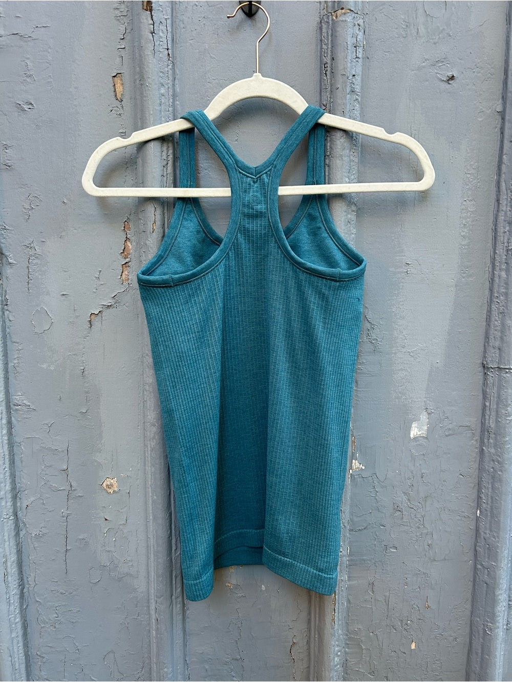 Lululemon Ebb to Street Tank Top, Teal Green, size 4