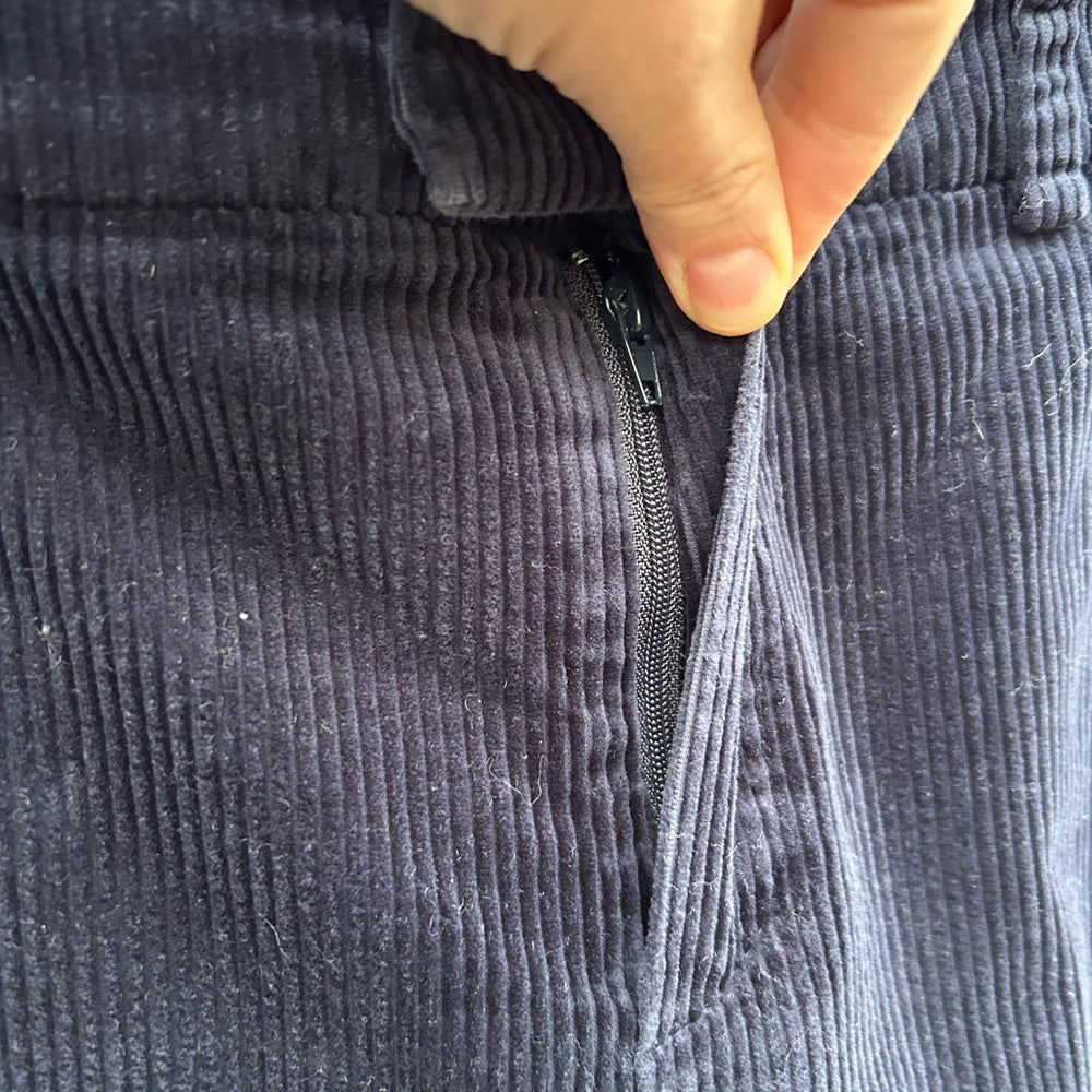 Massimo Dutti Blue Navy Cords, size 6